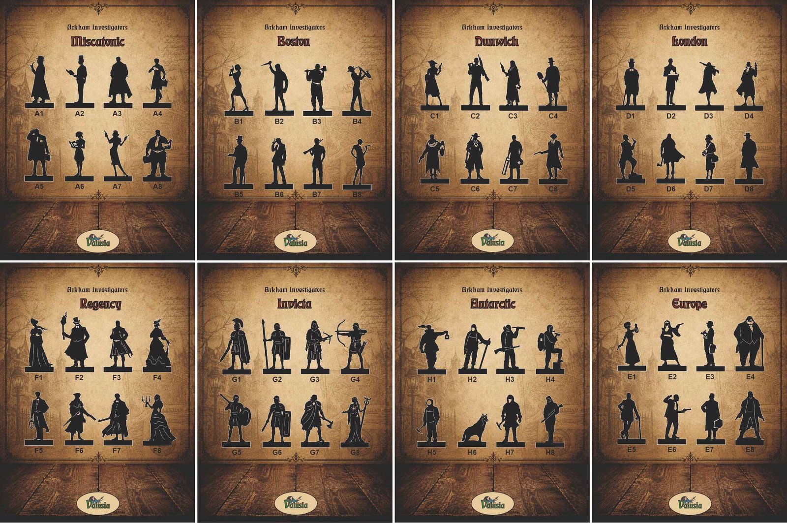 Arkham Investigators - all designs